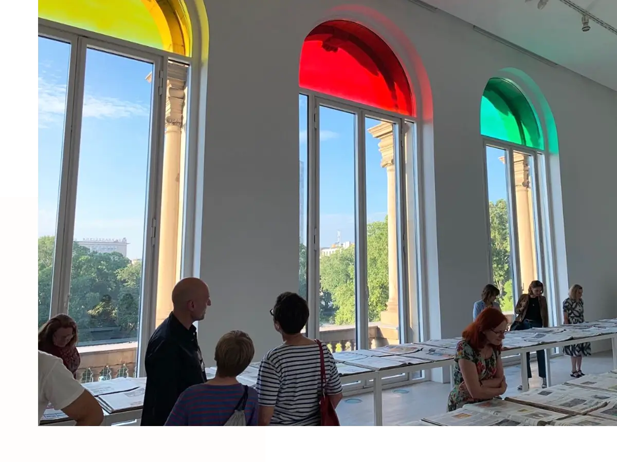 Ausstellungsraum im K21 Ständehaus Düsseldorf nach Abschluss der Malerarbeiten durch den Malermeisterbetrieb Kleinau Düsseldorf